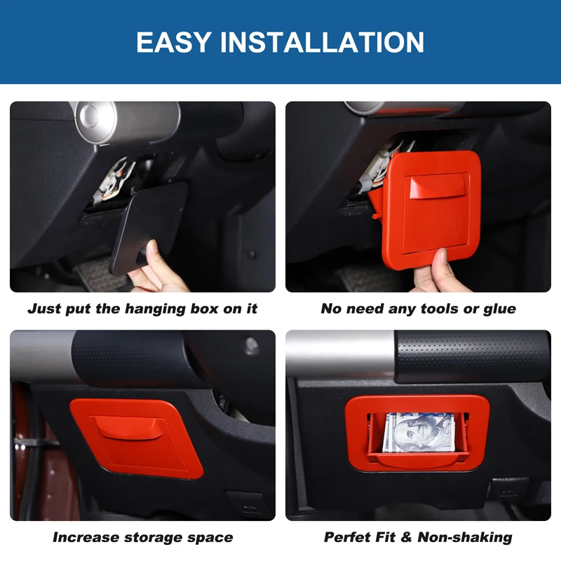 

Car Dashboard Driving Position Fuse Storage Box Interior storage accessories Fit for Toyota FJ Cruiser 2007-2021 LHD