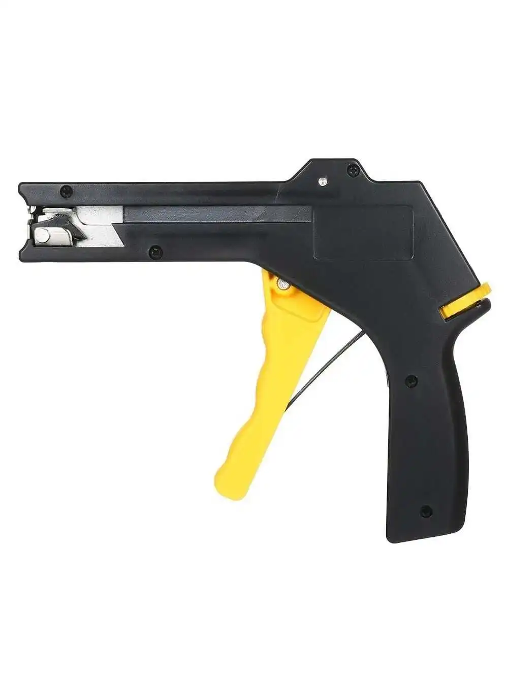 2 in 1 Cable Tie Gun 2.4-4.8mm Adjustable Fastening Cutting Cable Zip Tie Tool for Plastic Nylon Cable Tie Tool Tying Gun Pliers