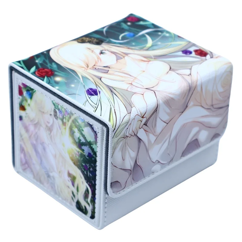 Yu-Gi-Oh! Card Case Garden Rose Maiden Tcg Diy High Quality Leather Action Toy Figures Anime Game Collection Storage Box Gifts