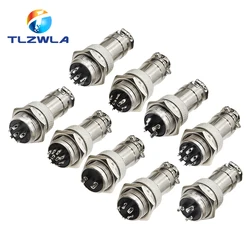 Connector GX16 Small Metal Aviation Socket 2/3/4/5/6/7/8Pin Electric Cable Terminal Fixed Type And Butt Mobile Type Female&male