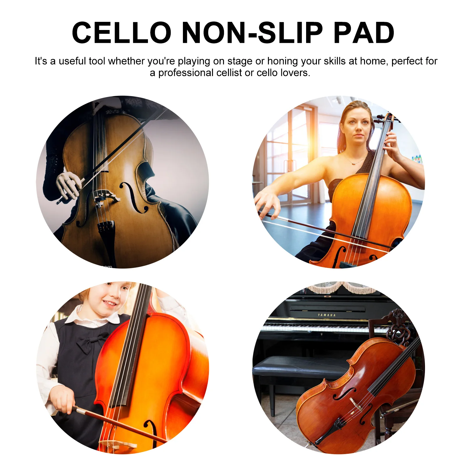

Non-slip Mat Cello End Pin Holder Stopper Pad Endpin Accessories Floor Protector
