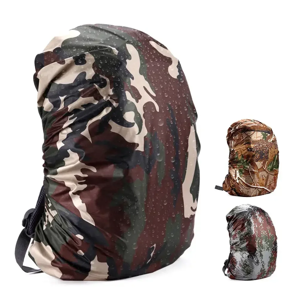 35-80L Outdoor Climbing Lightweight Waterproof Backpack Bag Rain Cover Camouflage with Silver Coating For Travel Bag