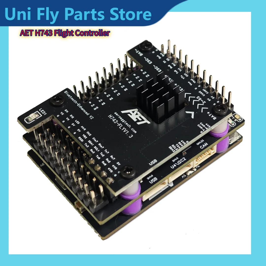 UniFlyAET H743 Flight Controller H743-Basic FC Support INAV PX4 RC FPV Fixed Wing DIY Parts