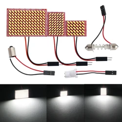 1PCS Festoon C5W T10 BA9S Car LED Vehicle Panel Lamps Auto Interior 30/54/117SMD 4014 LED Light Dome Reading Lamps White 6000K