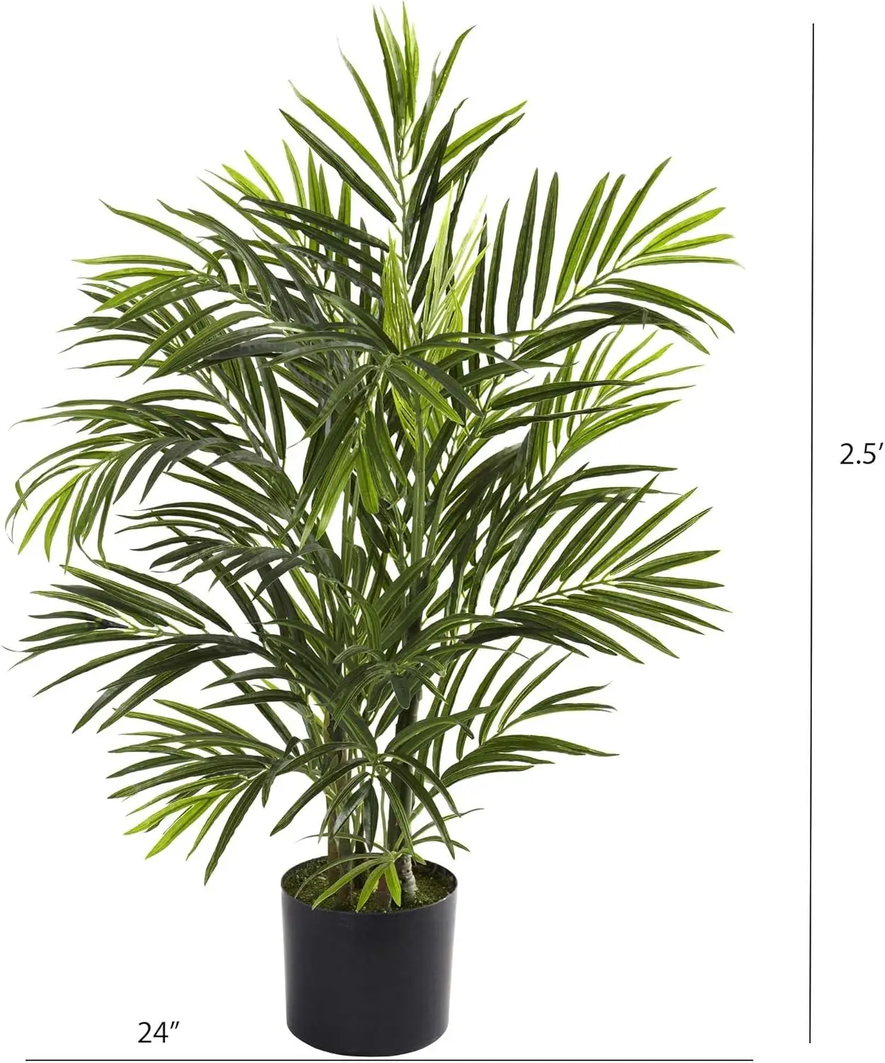 2.5ft. UV Resistant Artificial Areca Palm Tree (Indoor/Outdoor)