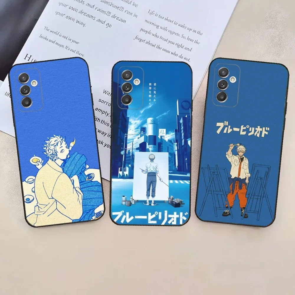 Blue Period Yatorayaguchi  Phone Case For Samsung Galaxy A20,A21s,A22,A31,A32,A52,A53,A72,73,A80,A91 Soft Black Phone Cover