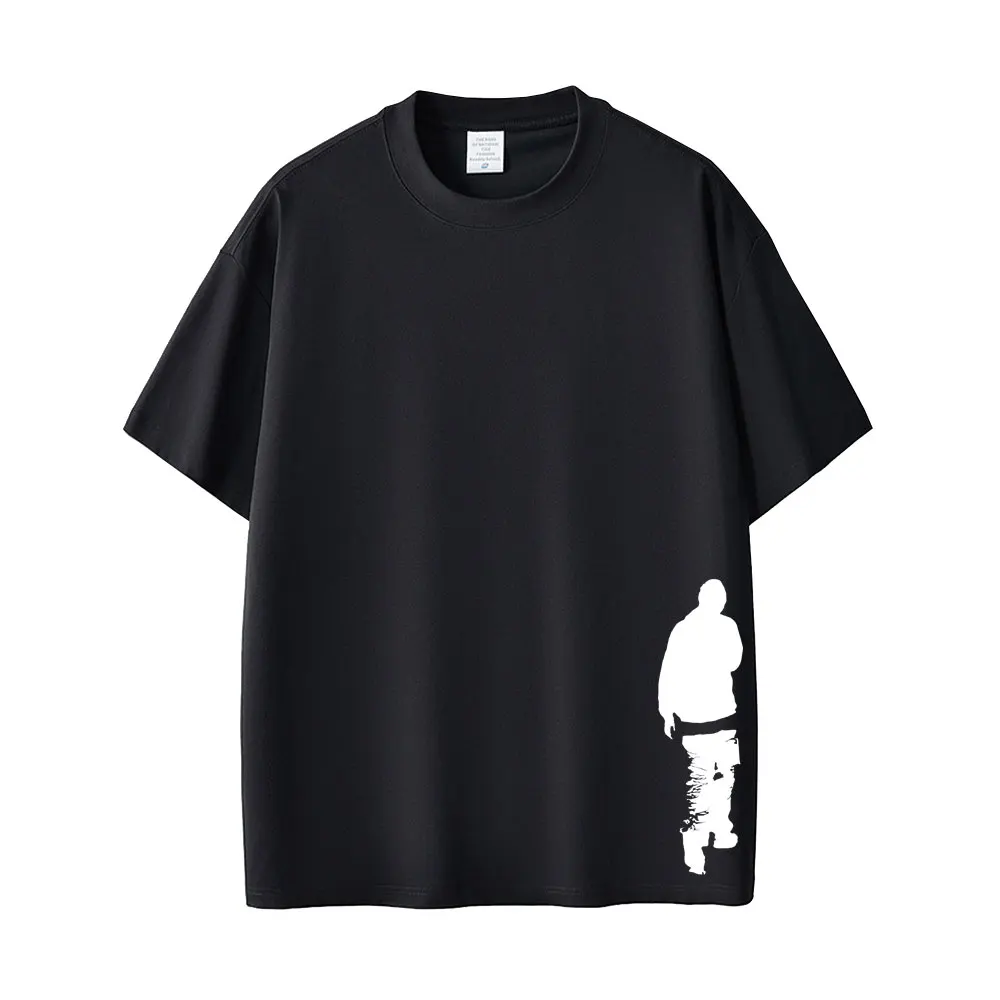 

Rapper Eminem Backview Graphic T-shirt Men Women Fashion Hip Hop Oversized T Shirt Men's Casual Retro Cotton T-shirts Streetwear