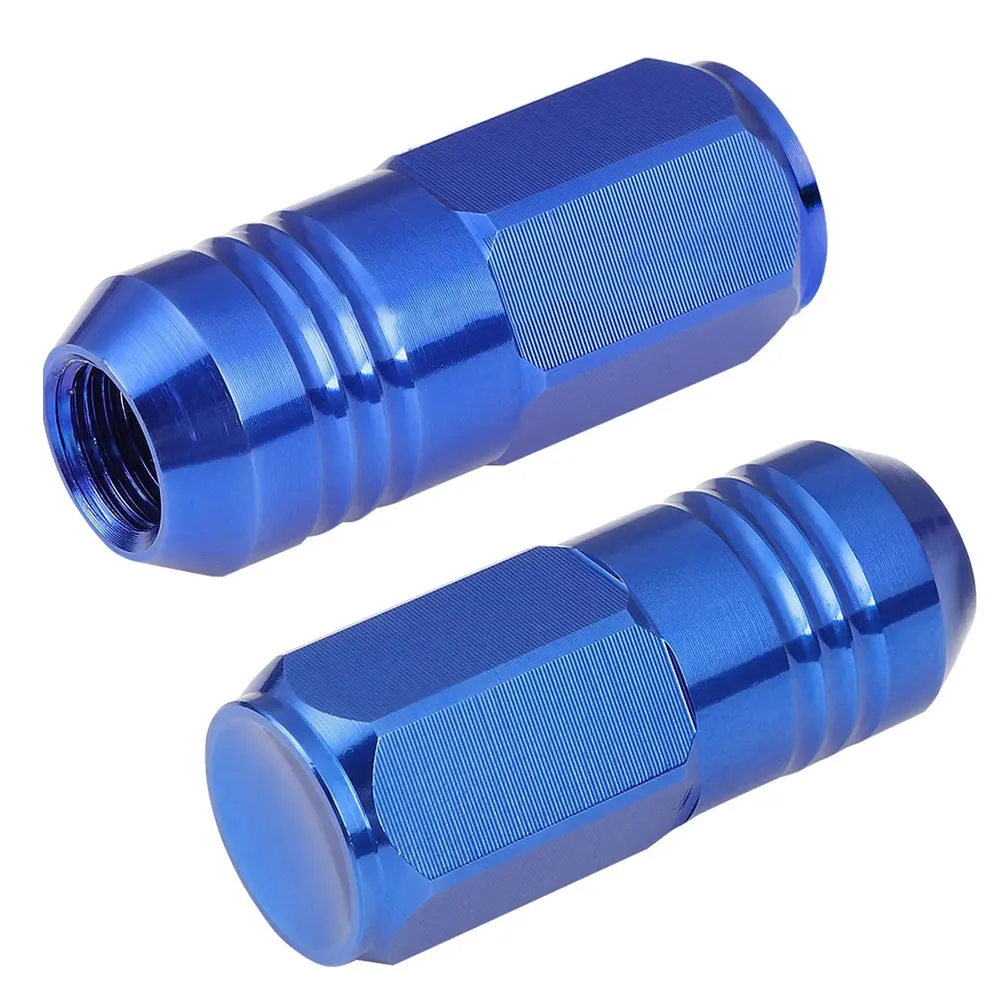 20PCS Universal Aluminum Alloy Racing Lug Nuts Extended Wheel Hub Screws M12x1.25/1.5 For Nissan Honda Suzuki