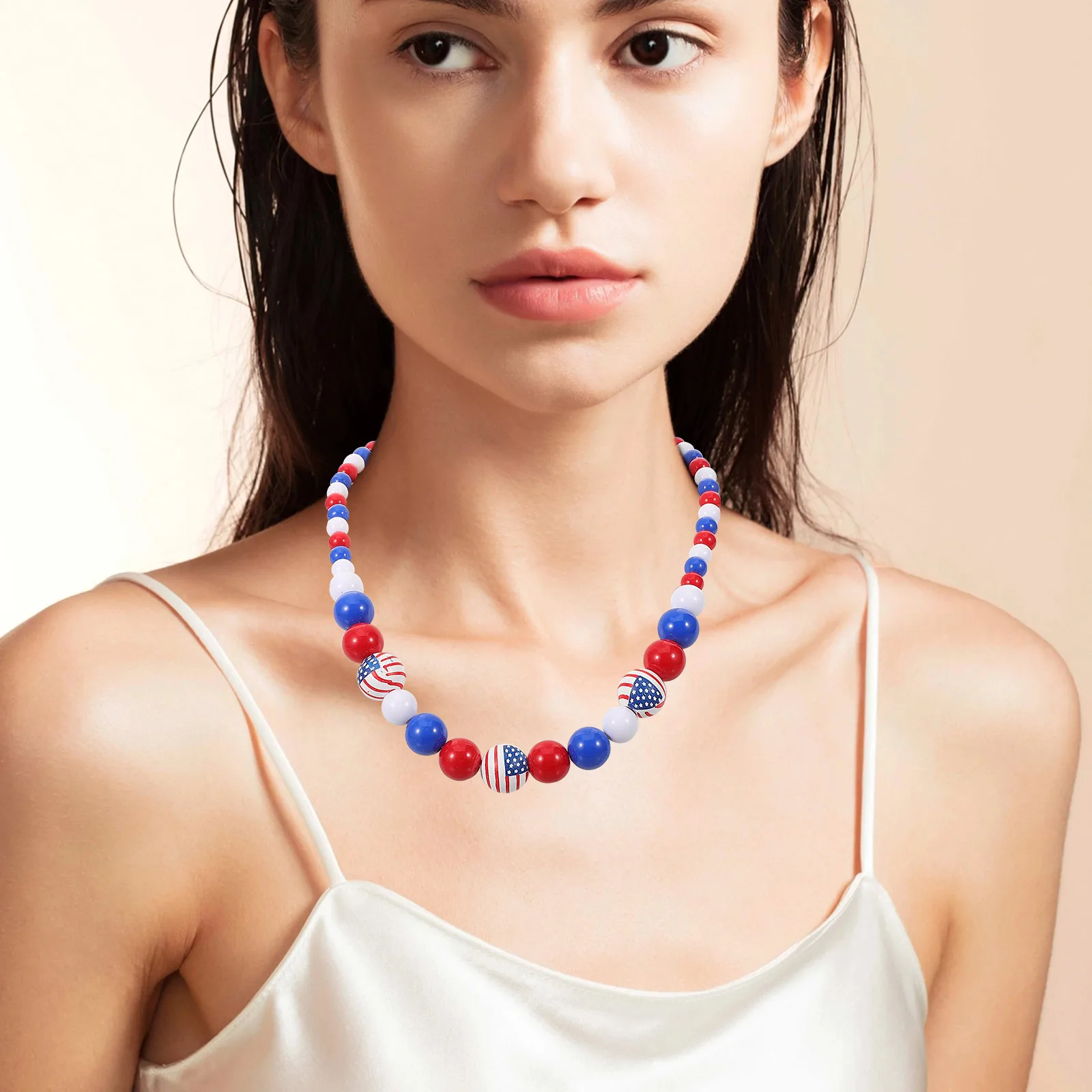 خشبية مطرز قلادة حلية الفتيات قلادة العلم مجموعات المجوهرات للبالغين النساء ملكة جمال