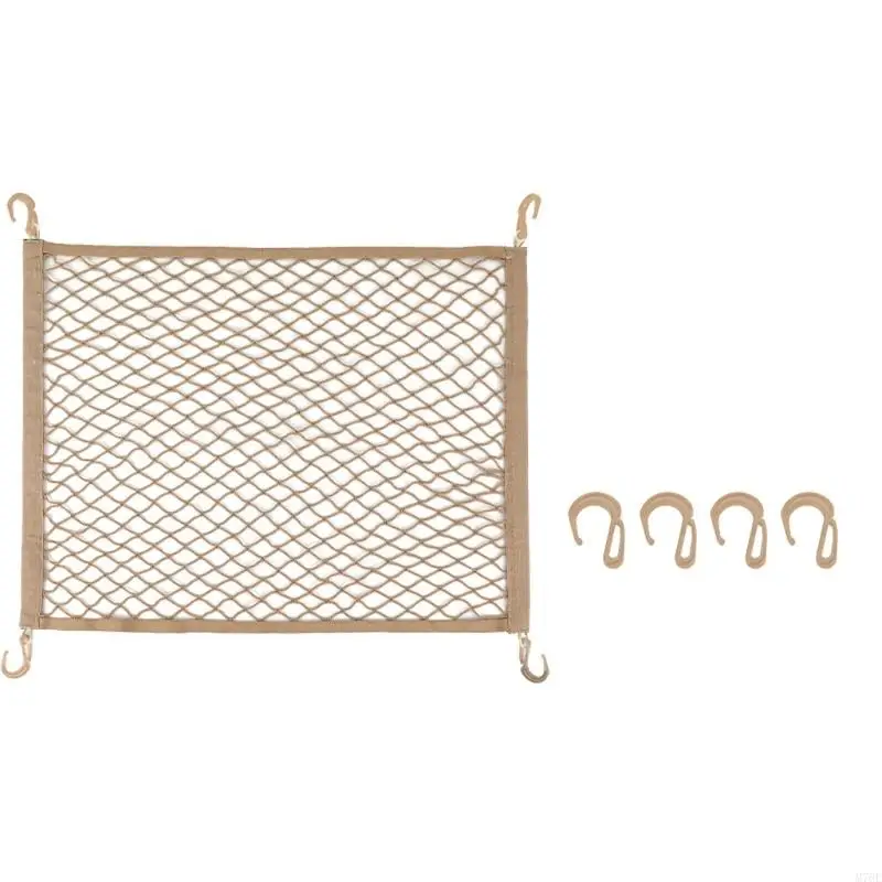 M76E Gepäcknetz für den Kofferraum eines Autos, 60 x 40 elastische Aufbewahrungsnetz-Organizer für den täglichen Gebrauch – Detail 3