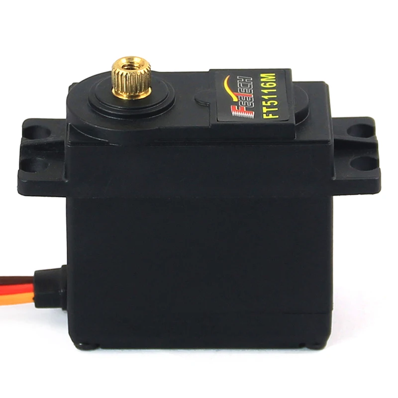 FEETECH FT5116M Servo Digital RC piezas de coche tamaño estándar 6V 15kg.cm Robot protector de engranaje de Metal y brazo modelo RC