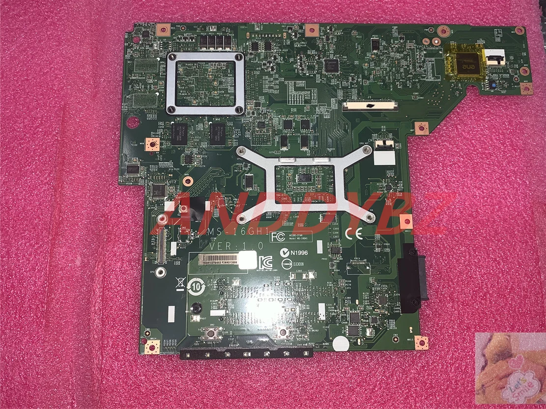 

Original MS-16GH1 FOR MSI MS-16GH GP60 LAPTOP MOTHERBOARD WITH I5 I7 CPU AND GeForce 840M 100% Working OK