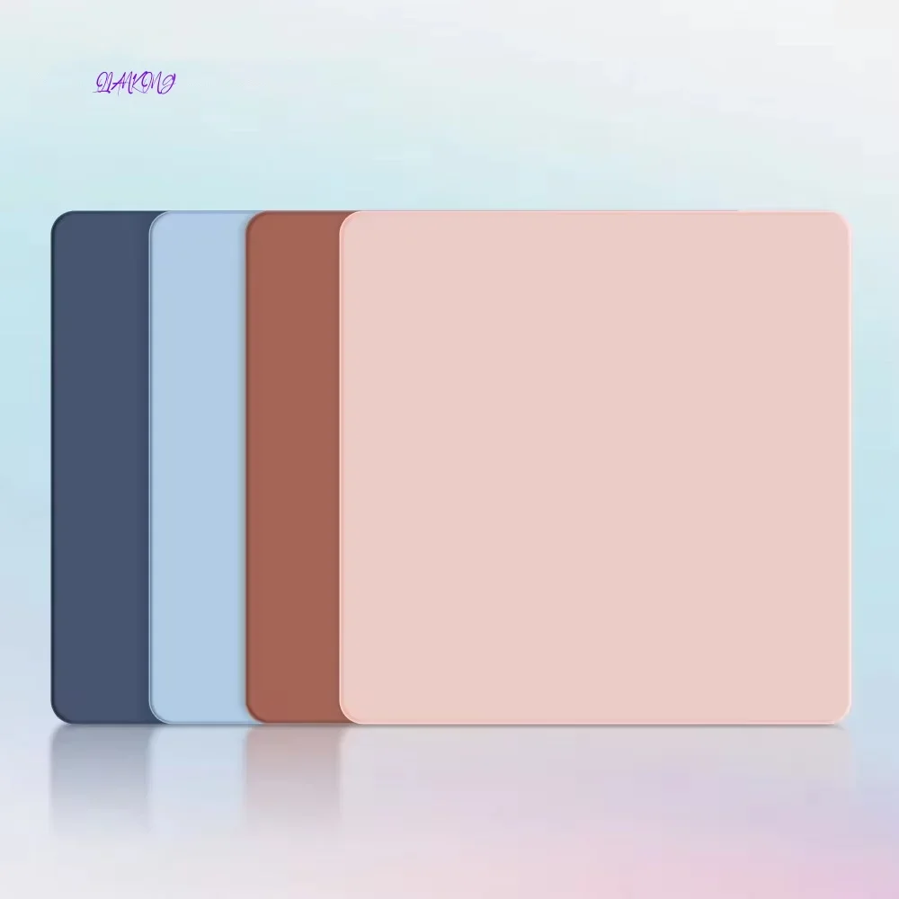 Waterproof Solid Color PU Leather Mouse Pad Antislip Gaming Mouse Pad School Supplies Office Accessories Desk Set 25*21cm