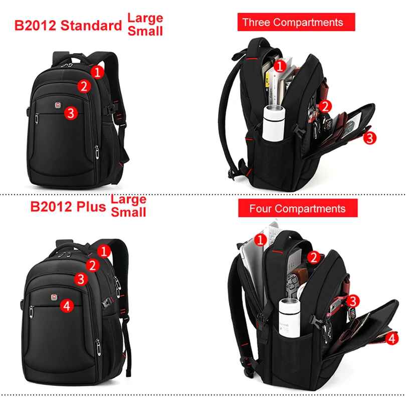 New Business Men Laptop Backpack School Bags Rucksack Travel Waterproof Large Capacity for 15.6 inch Laptop Mochila Masculina