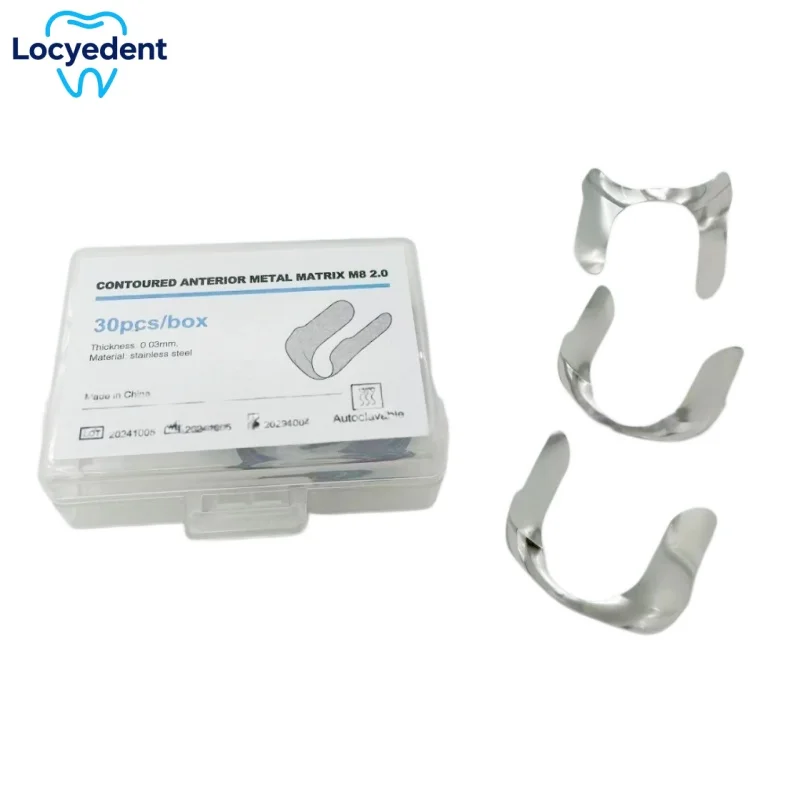 

Dental Matrix Anterior Matrix Bands Stainless Steel Sectional Contoured Matrices System 0.03mm Dentistry Materials