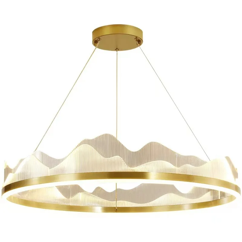 

Living room lamp, modern and simple dining room bedroom style, light luxury Zen style acrylic mountain shaped lamp