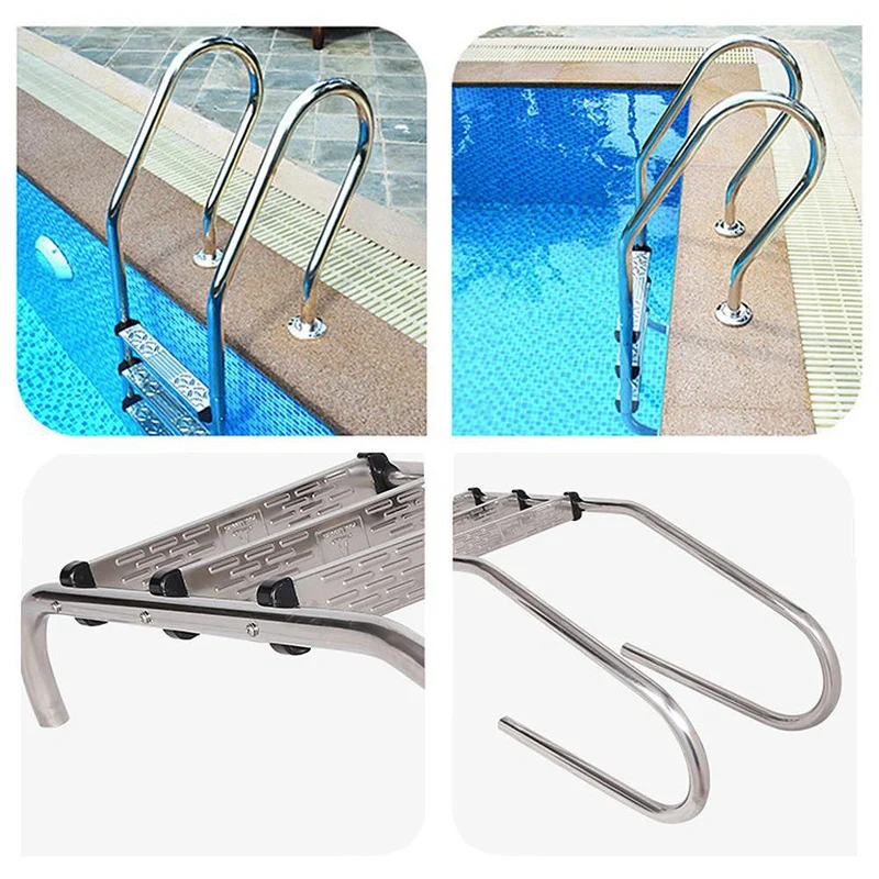 Swimming Pool Ladder Rung Steps Stainless Steel Replacement Anti Slip Ladder Swimming Pool Accessories