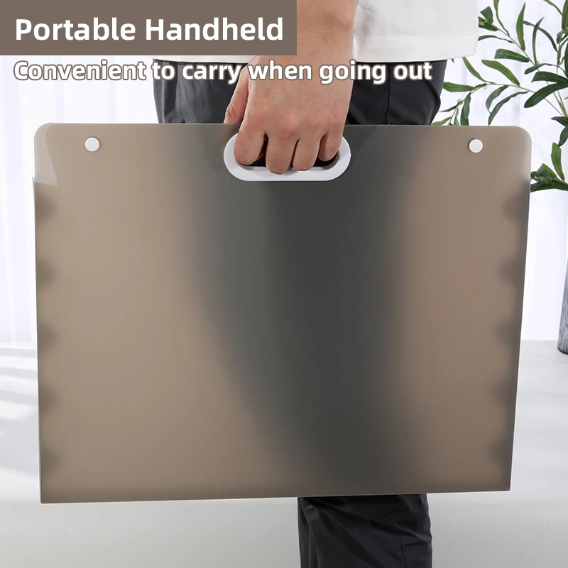 4K/8Kスケッチ紙用防水アートポートフォリオバッグ、アートワークやアルバム用のハンドキャリードキュメントホルダー