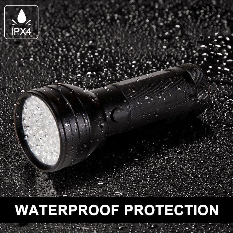 100 LED UV Flashlight Black Light 395 NM Ultraviolet Torch Blacklight Detector for Dog Urine, Pet Stains and Bed Bug