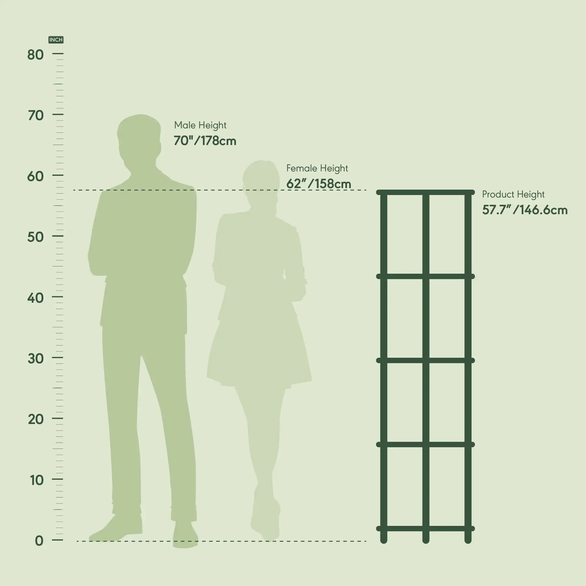 Furinno-Expositor de Canto Multipurpose, Estantes de 5 camadas, Espresso preto, 57,7x11,6x11,6 polegadas.