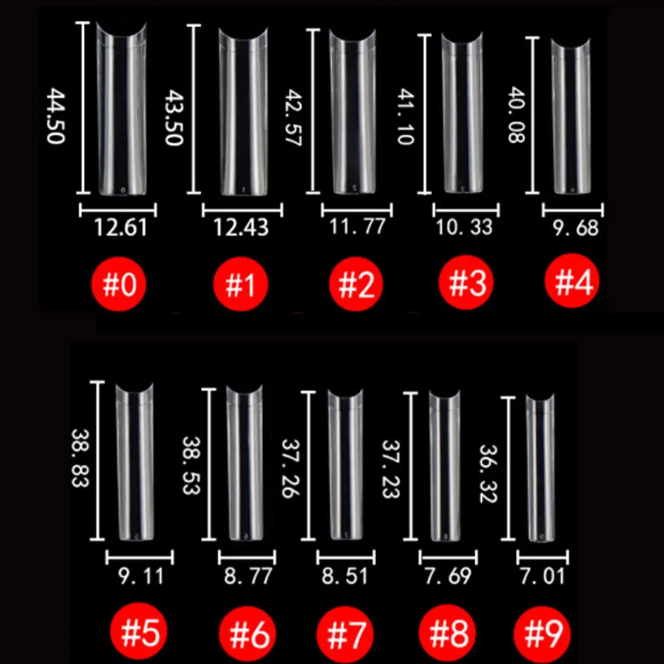 120 Stück lange, klare Sargnägel, Tipps für Acrylnägel, Salons und DIY-Nagelkunst, Halbzeug, Schlammkleber