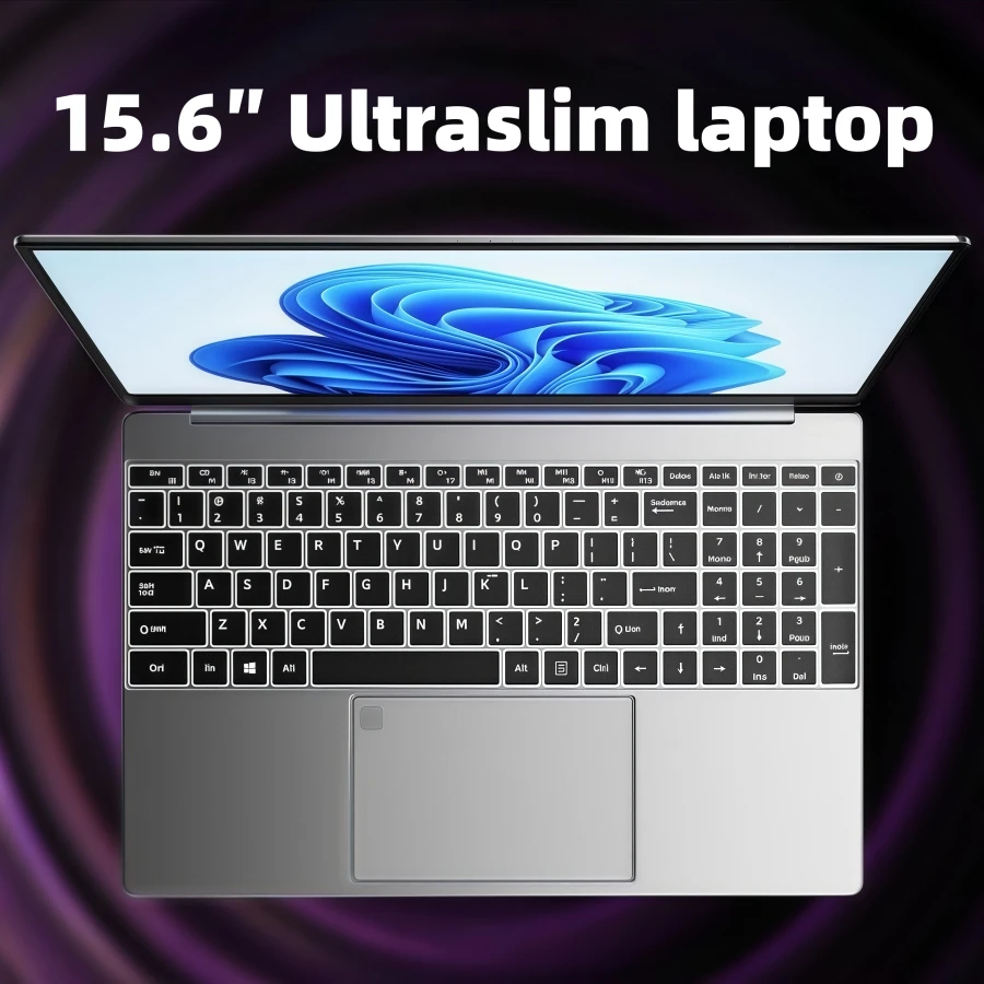 كمبيوتر محمول للألعاب IPS Intel N5095 مقاس 15.6 بوصة، كمبيوتر محمول محمول، 16 جيجابايت، 32 جيجابايت DDR4، 512 جيجابايت، 1 تيرا بايت SSD Windows11، صفقات لوحة المفاتيح بإضاءة خلفية