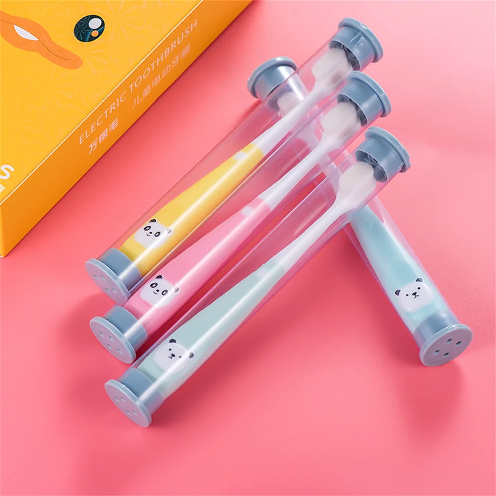 All-round Cleaning Baby Brush Teeth Whitening Portable Toothbrush Easy To Wash Tooth Brush Super Soft Hair Children Toothbrush