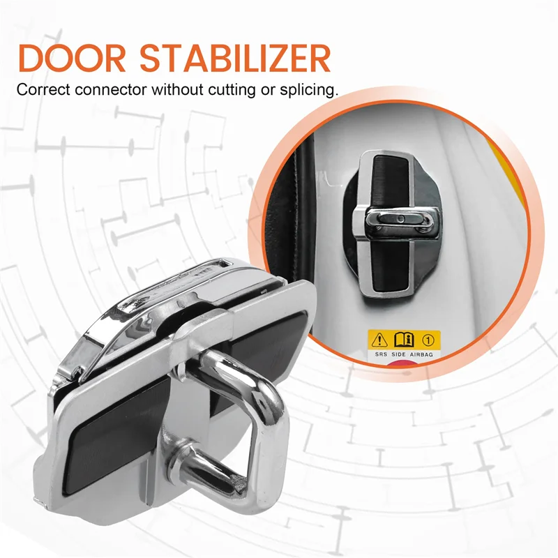 

TRD Door Stabilizer Door Lock Protector Latches Stopper Covers For Toyota Land Cruiser Alphard Vellfire