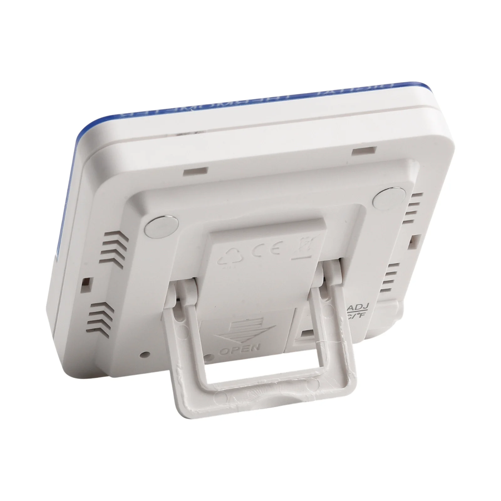 Humidity Control White Indoor Temperature Humidity Meter Compact Portable Thermometer High Low Temperature Alerts