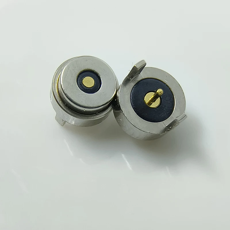 RJY56020 2Pin Kepala Magnetik Pria dan Wanita 5-6Mm Pasangan Steker Kecil Konektor Pin Hisap Perangkat Cerdas Sakelar Listrik