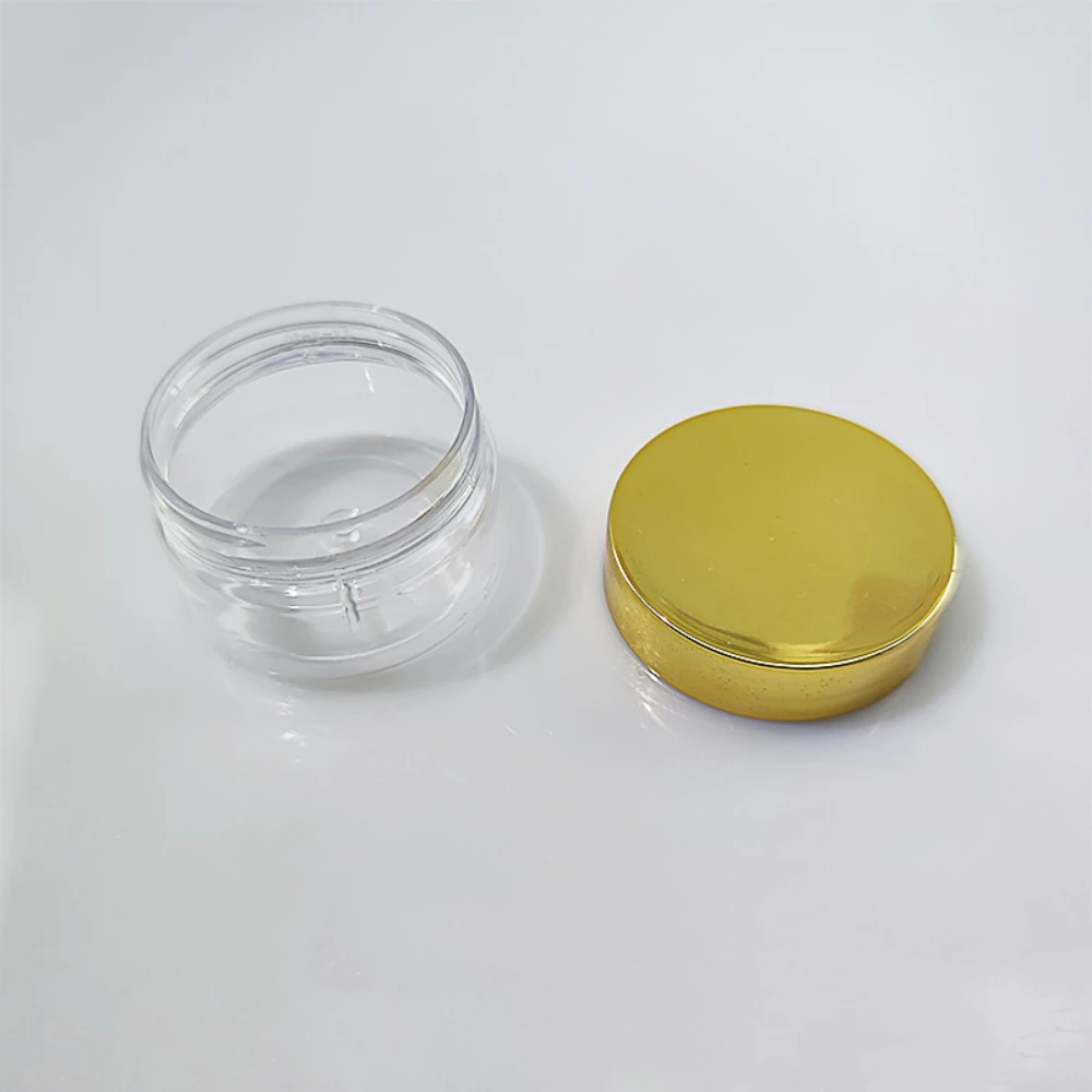 30 개/몫 30/50/60/80ml 골드 뚜껑 지우기 빈 리필 용 병 메이크업 여행 용기 아크릴 파우더 반짝이에 대 한 화장품 항아리