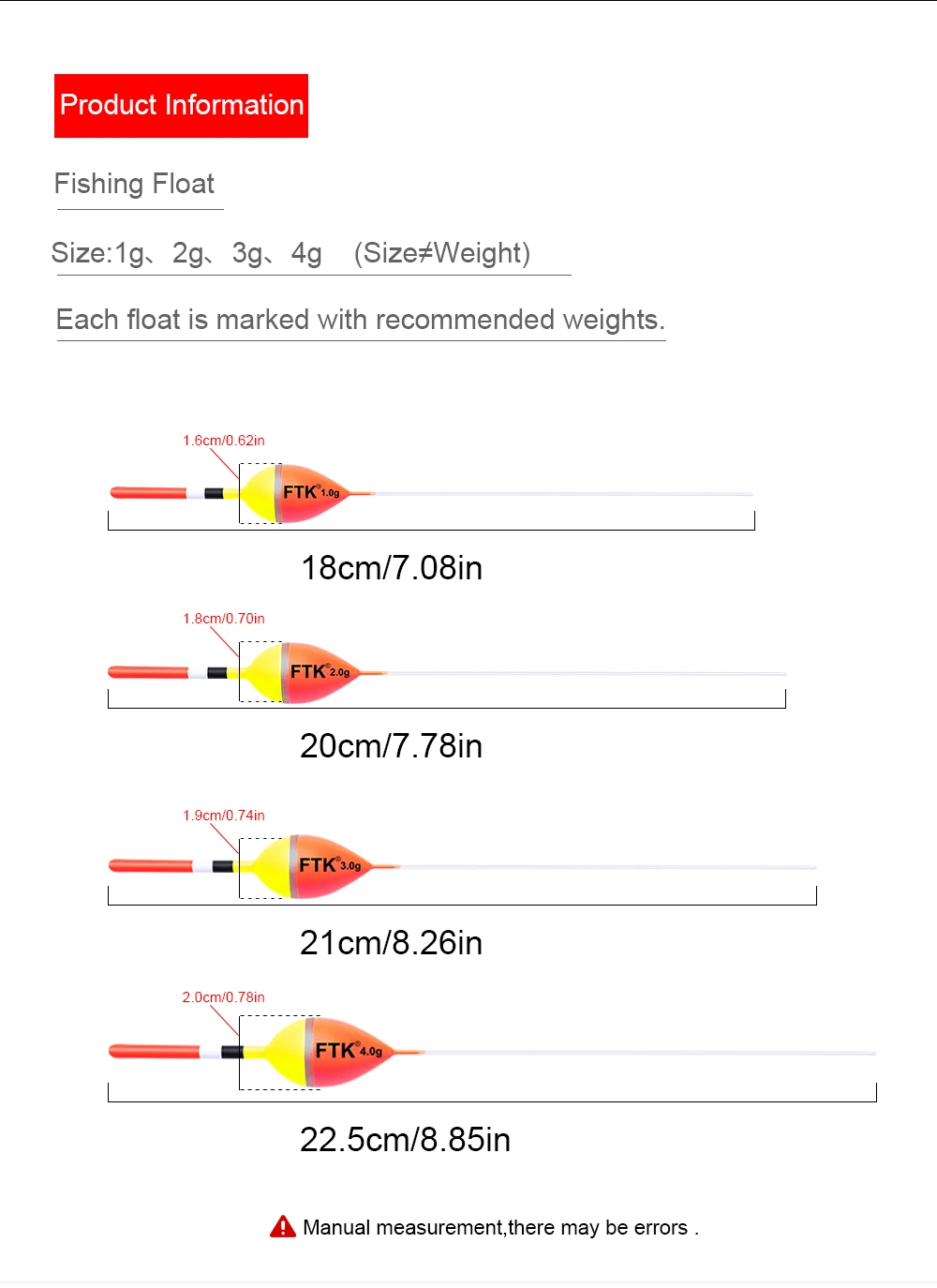 NGB 5 Stück/PACK Vertikale Angelposen aus Barguzinsky-Fichte, 18cm-22,5cm, Auftrieb 1g-4g, Fischposen für Karpfenangeln – Detail 4