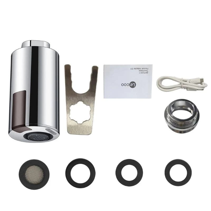 

NonContact Automatic Faucets Nozzle Adapter Water-Saving Designs for Bathroom Quickly Reactly to Water Change Adapter