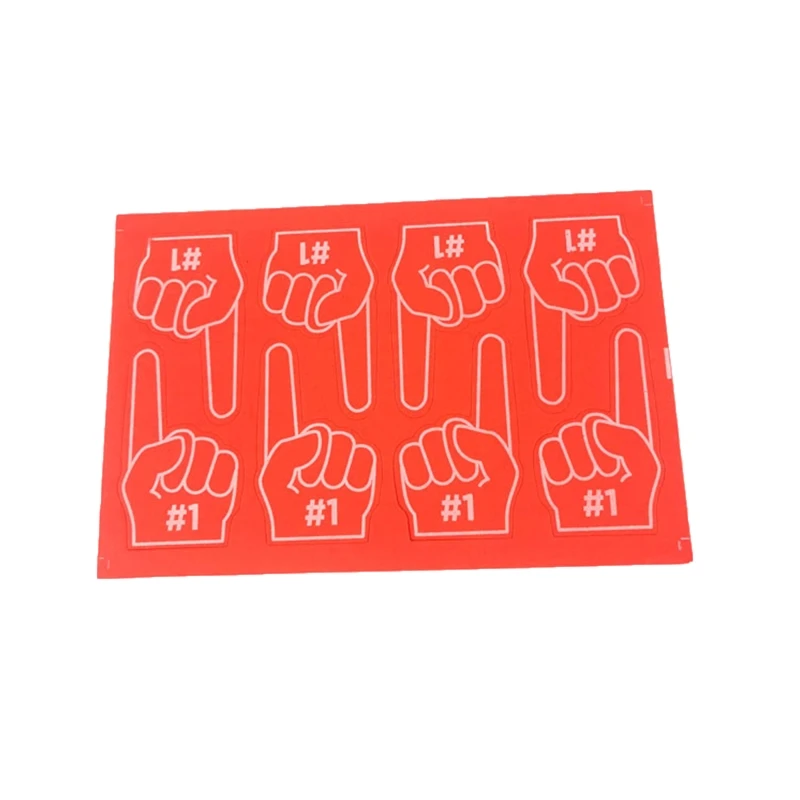 5 Cái/bộ Đỏ Xanh Dương Cổ Vũ Găng Tay Sáng Tạo Số 1 Xốp EVA Ngón Tay Ngoài Trời Thì Cơ Bản Cổ Vũ Dự Tiệc Dành Cho Thể Thao