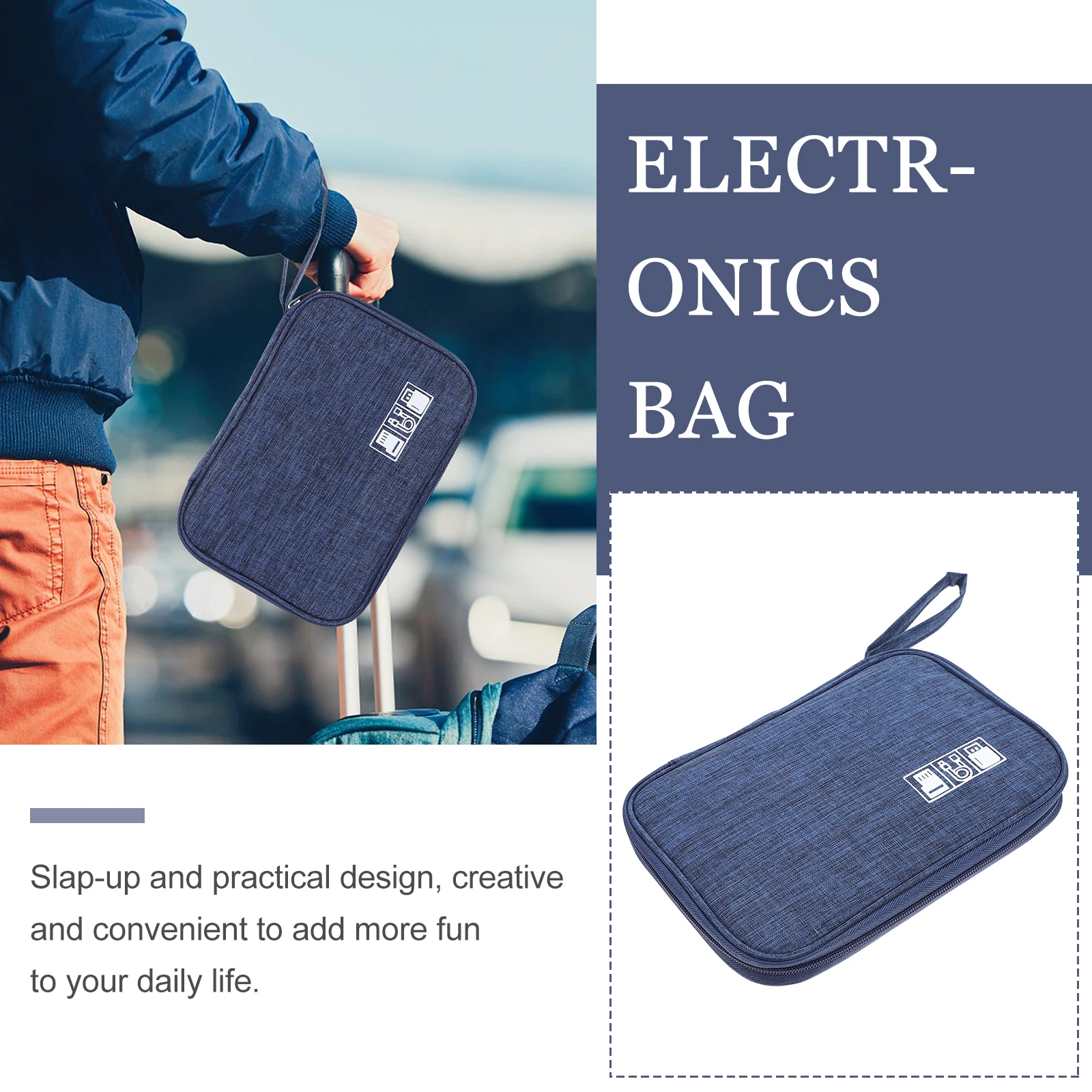 

Wire ganizer Digital Bag Storage Cable Tech Accessories Portable Waterproof Earphones Data Cords Power Bank ganizer