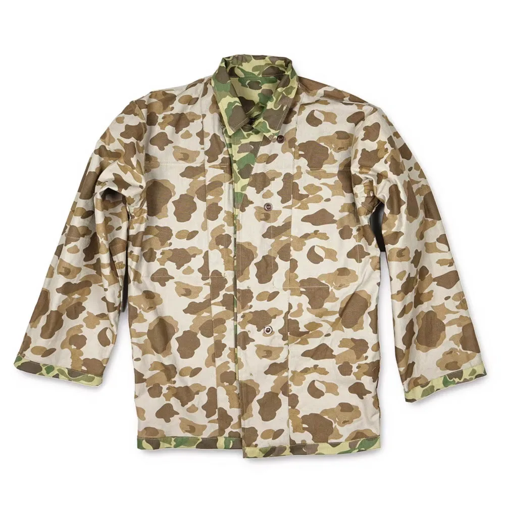 WW2 US Soldat Uniform Entenjagd Doppelseitiger Camo Mantel HBT Soldat Vintage Soldat Uniform Vintage Tarnjacke – Detail 12