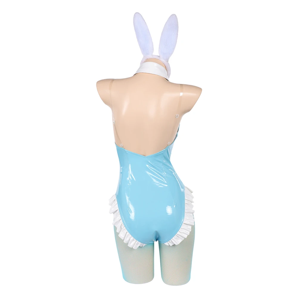 

Adult Rosalina Cosplay Princess Costume Cartoon Bunny Jumpsuit Headband Stockings Women Outfits Halloween Carnival Party Suit