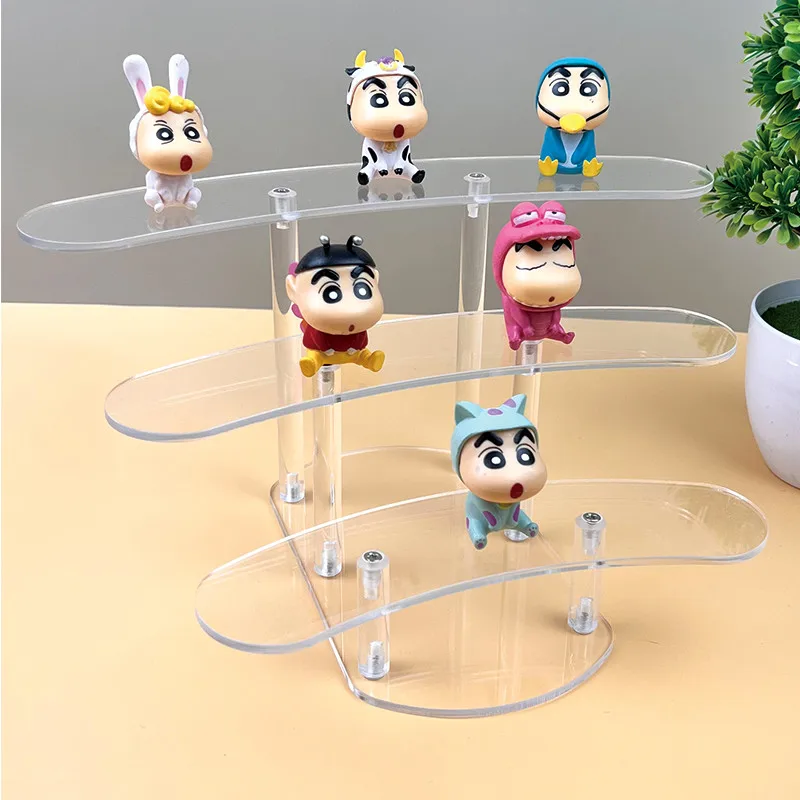 

2/3 Layer Acrylic Display Stand for Jewelry Cosmetics Perfume Display Shelf Firgures Toy Blind Box Doll Display Riser Holder