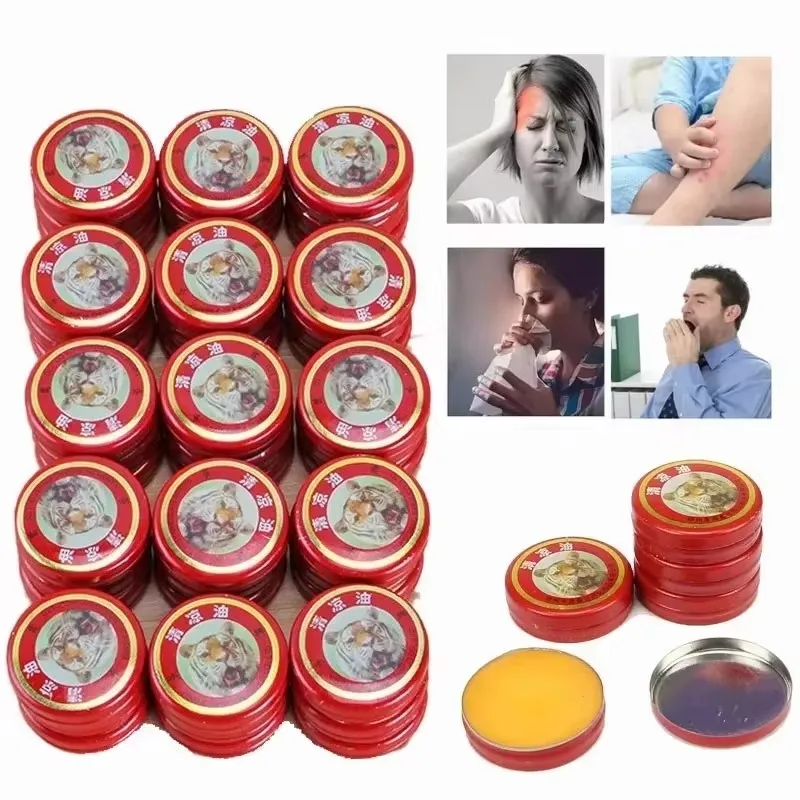 

10/20/40/60Pcs Natural Tiger Balm Essential Oil Treatmentof Influenza Cold Headache Dizziness Muscle Tiger Solid Balm Ointment