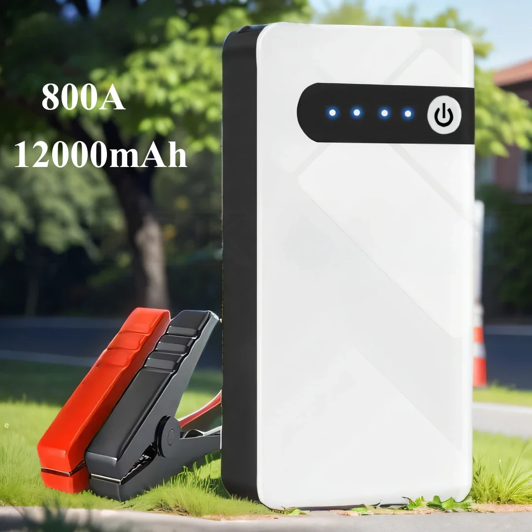 Booster Charger Car Emergency Booster 12000mAh Power Bank Starting Device 12V Portable Car Jump Starter 800A Auto Battery