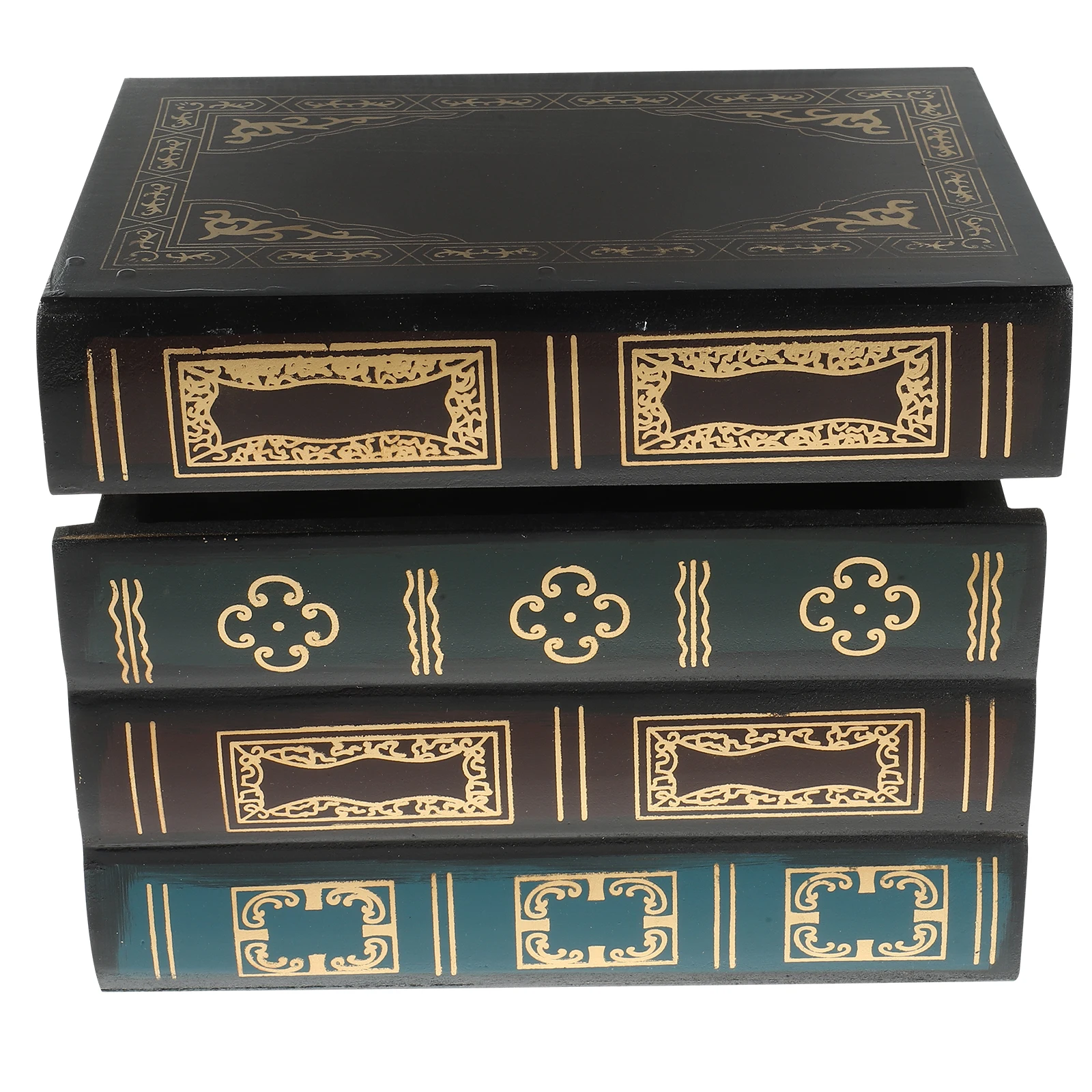 

Key Storage Book Shape Organizer Entrance Holder Desk Decorative Box Hidden Tray Multifunctional Container Jewelry Coin Holder