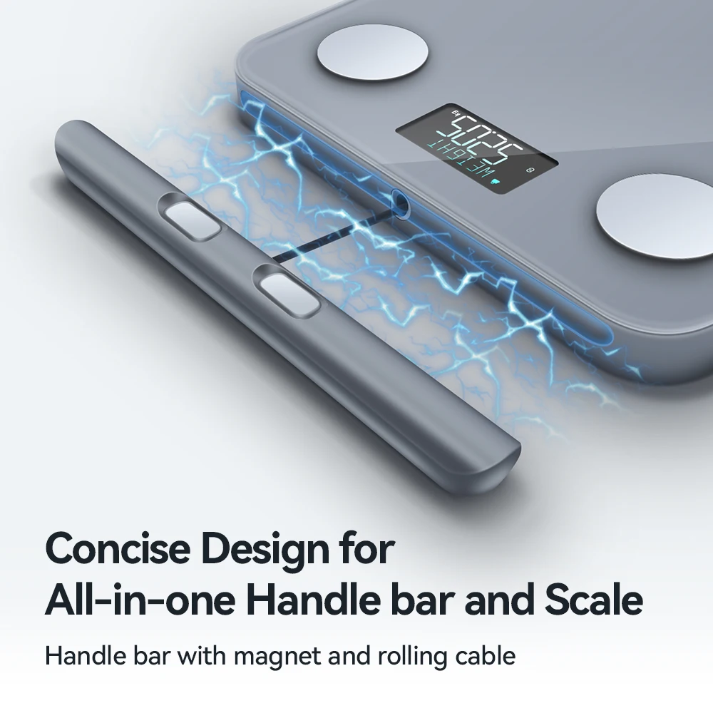 HAIZHIHUI Smart Body Scale,Professional Body Fat Scale With 8 Electrodes with Measurement Voice Broadcast and Printable Report