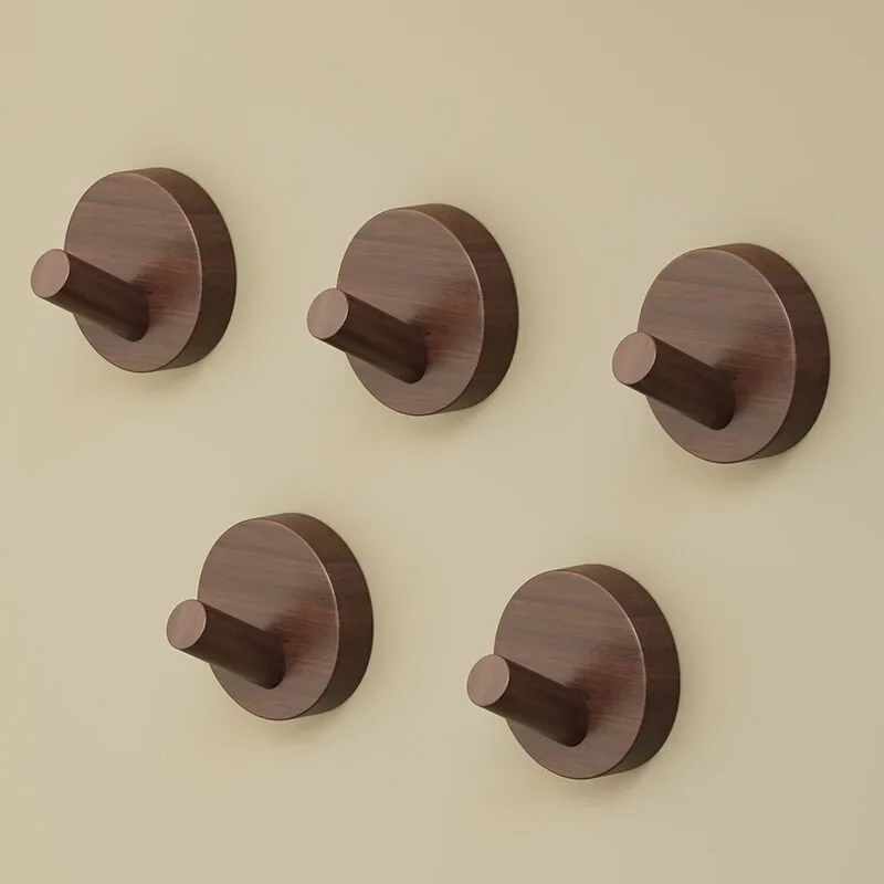 

Black walnut solid wood hook, no punching adhesive hook, entrance key after entering the door, bathroom towel, clothes