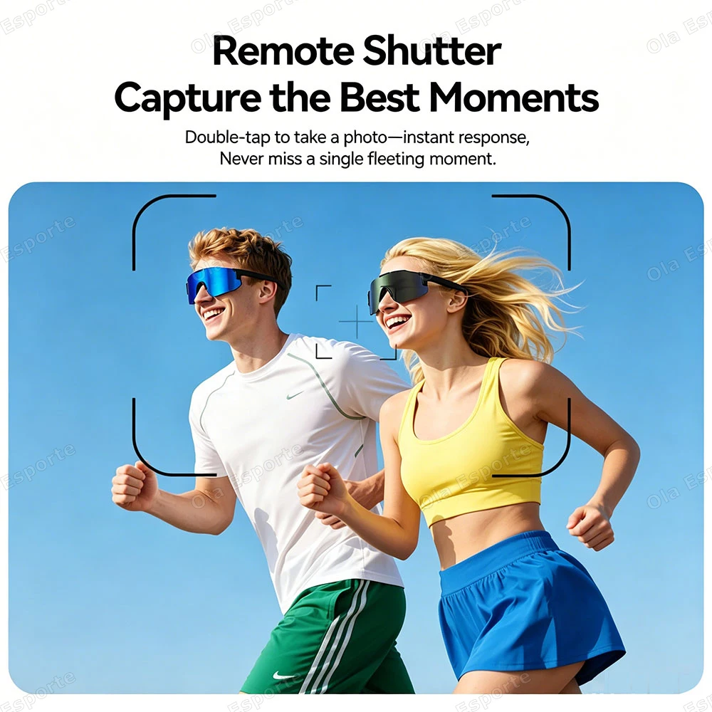 2026 New Smart Cycling Glasses Long Battery Life Hands-Free Call & Music Playback Road Cycling Smart Glasses IP68 Waterproof