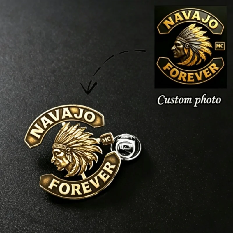 Personalized Custom Picture Brooch For Women Men Stainless Steel Engrave Company Logo Pattern Gift Badges Jewelry for Clothe