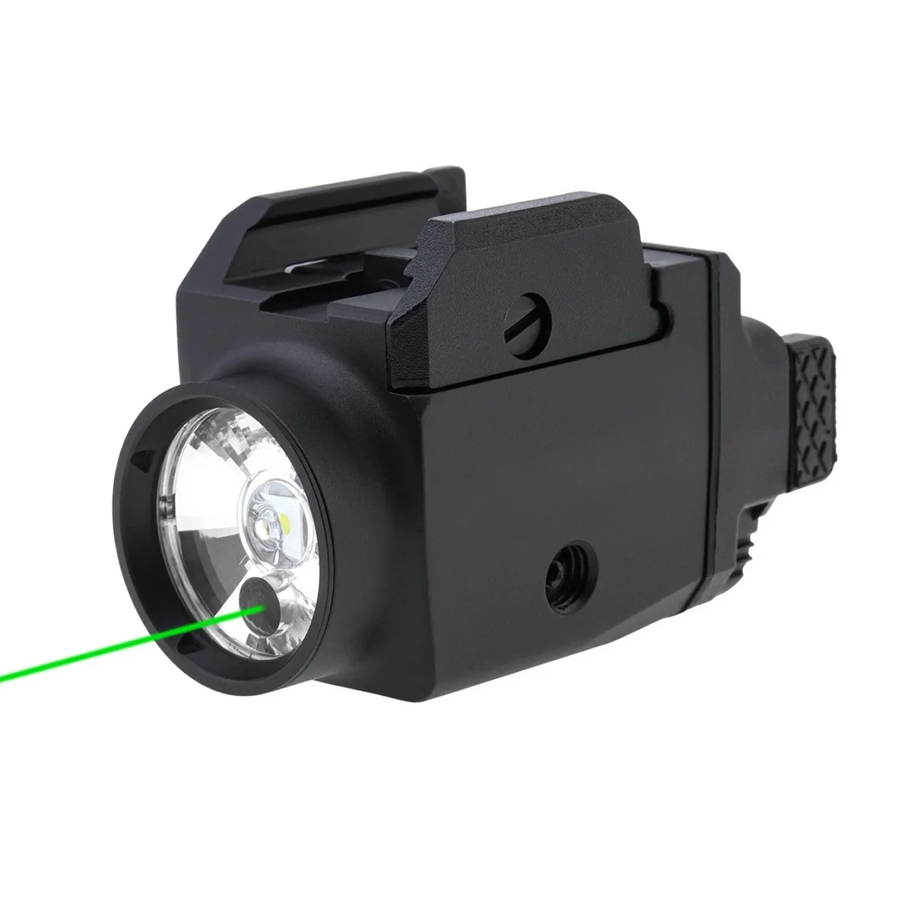 Magnetic Rechargeable Tactical FlashlightS 1000lm Green Beam and White 2 In 1 Combo Torches Light for with Quick-Release Mount