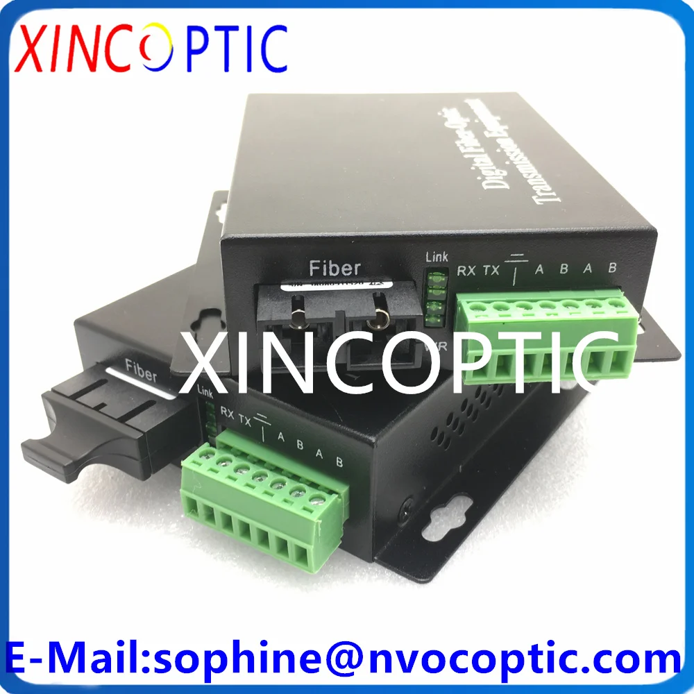 1Ch RS232 Serial Data To Single Mode,Dual Fiber,SC Connector,80KM,Fiber Optic Modem Over SMF Converter,Euro Charger