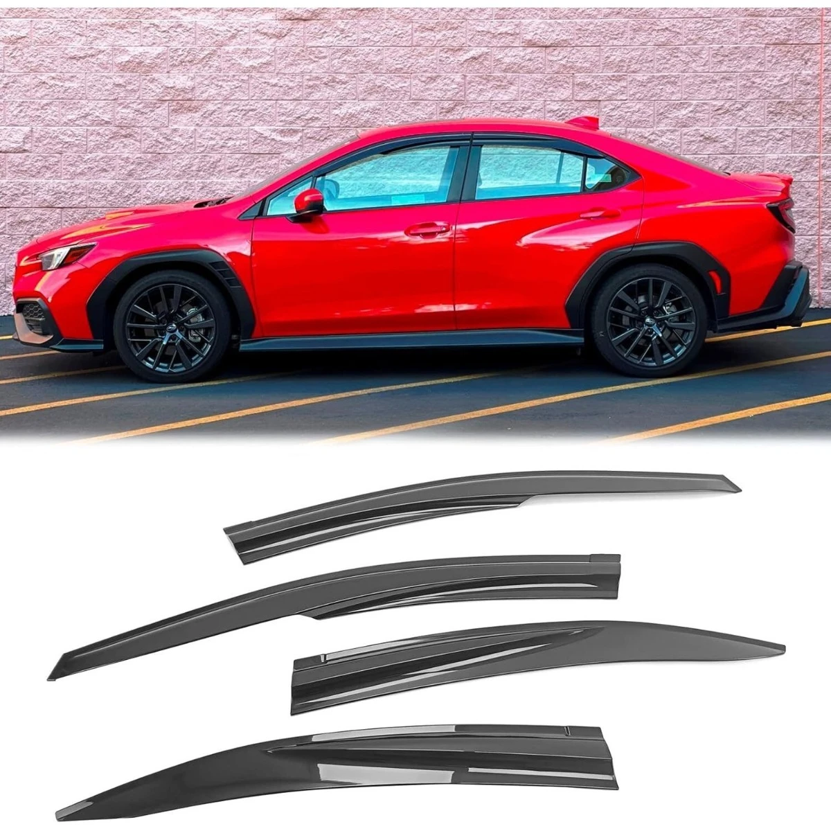 

For SUBARU WRX STi Mugen 12th Gen 2022-2025 Car Windshield Sunshades Cover Windscreen Visor Window Rain Sun Visor Modification