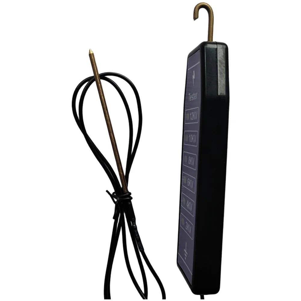 Handheld Electric Fence Voltmeter Tester 2kv to 12kv with Six Indicator Lights Suitable for Fence Wire Multi Strand Rope