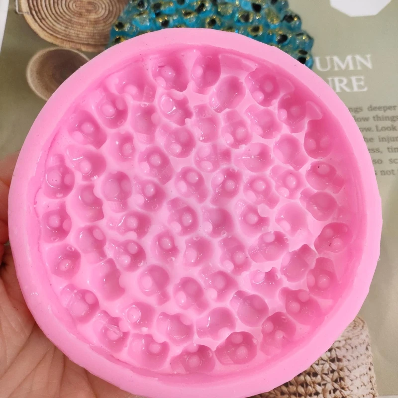 

Череп призрак каботажное судно УФ-форма для эпоксидной смолы ручной работы коврик для чашки литье силиконовая форма